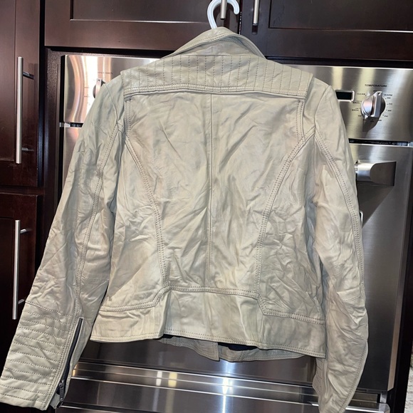 Michael Kors real leather moto jacket - Picture 6 of 11